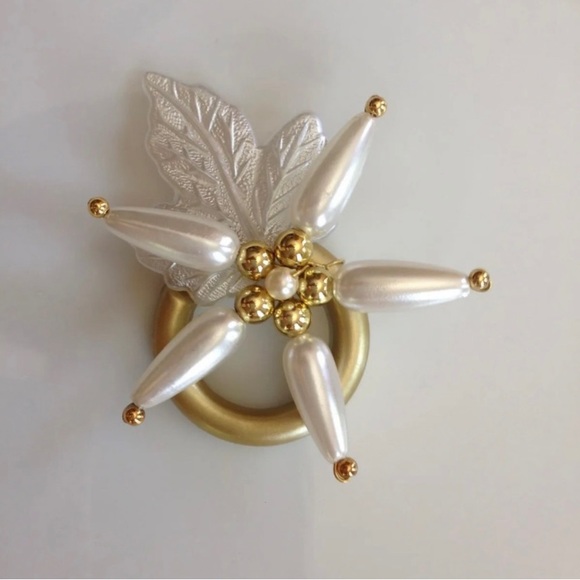 Set of 6 handmade beaded napkin rings napkin holders - Picture 4 of 6